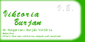 viktoria burjan business card